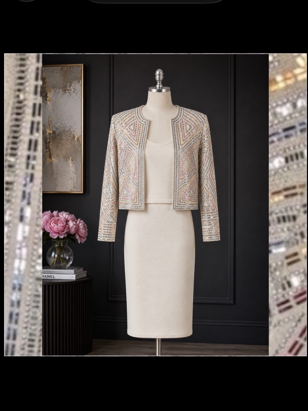 Size 4 ST. JOHN EVENING by Marie Gray 3-Piece Skirt Set